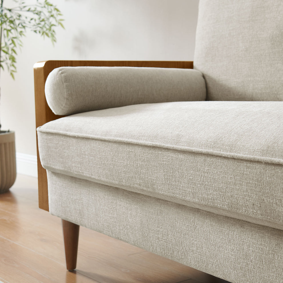 Kellan Heathered Weave Fabric Loveseat by Modway | Loveseats | Modishstore - 7