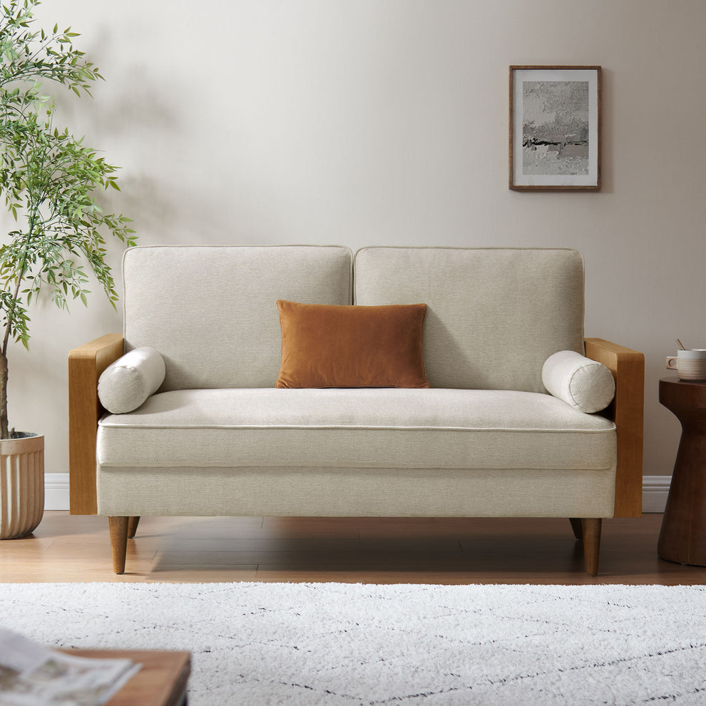Kellan Heathered Weave Fabric Loveseat by Modway | Loveseats | Modishstore - 16