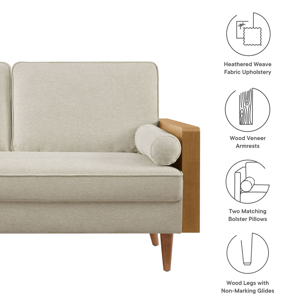 Kellan Heathered Weave Fabric Loveseat by Modway | Loveseats | Modishstore - 17