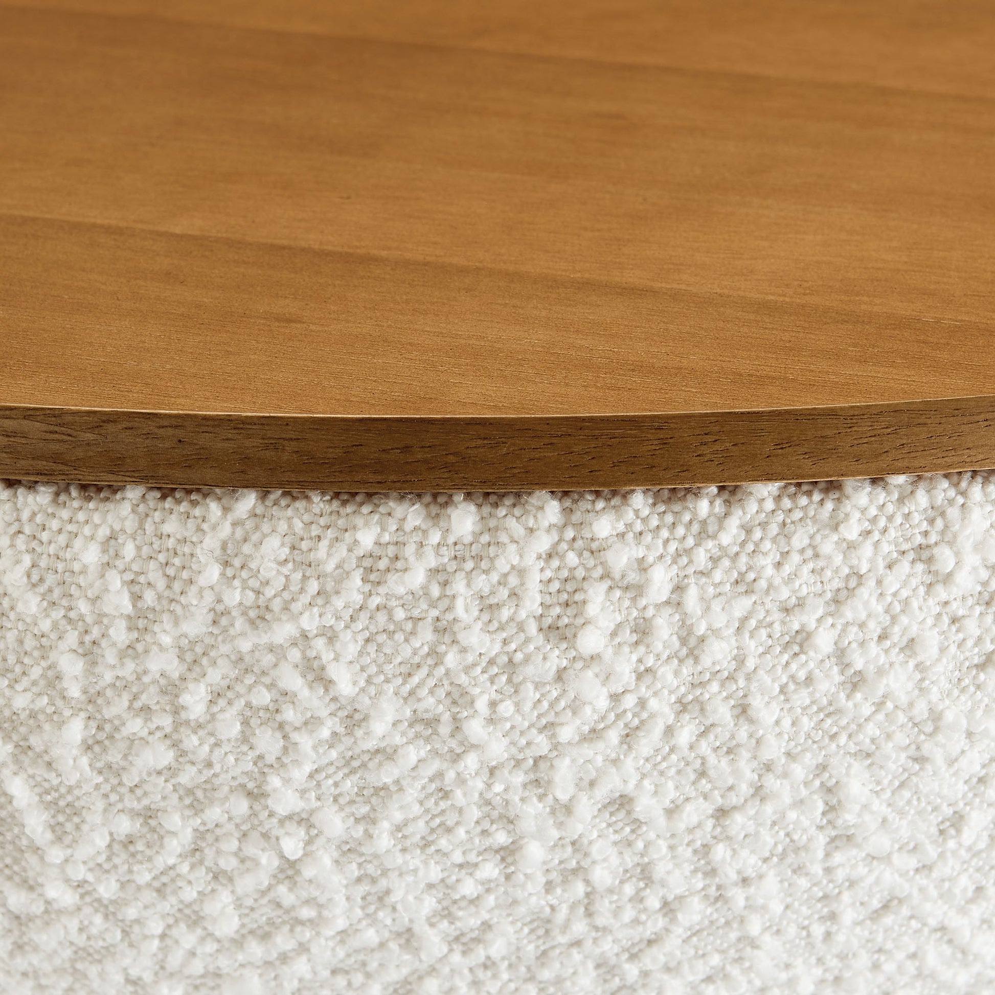 Tridome Round Boucle Upholstered Storage Coffee Table by Modway | Coffee Tables | Modishstore - 4