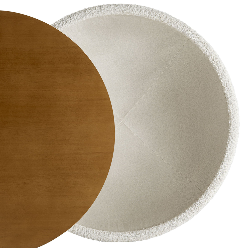 Tridome Round Boucle Upholstered Storage Coffee Table by Modway | Coffee Tables | Modishstore - 5