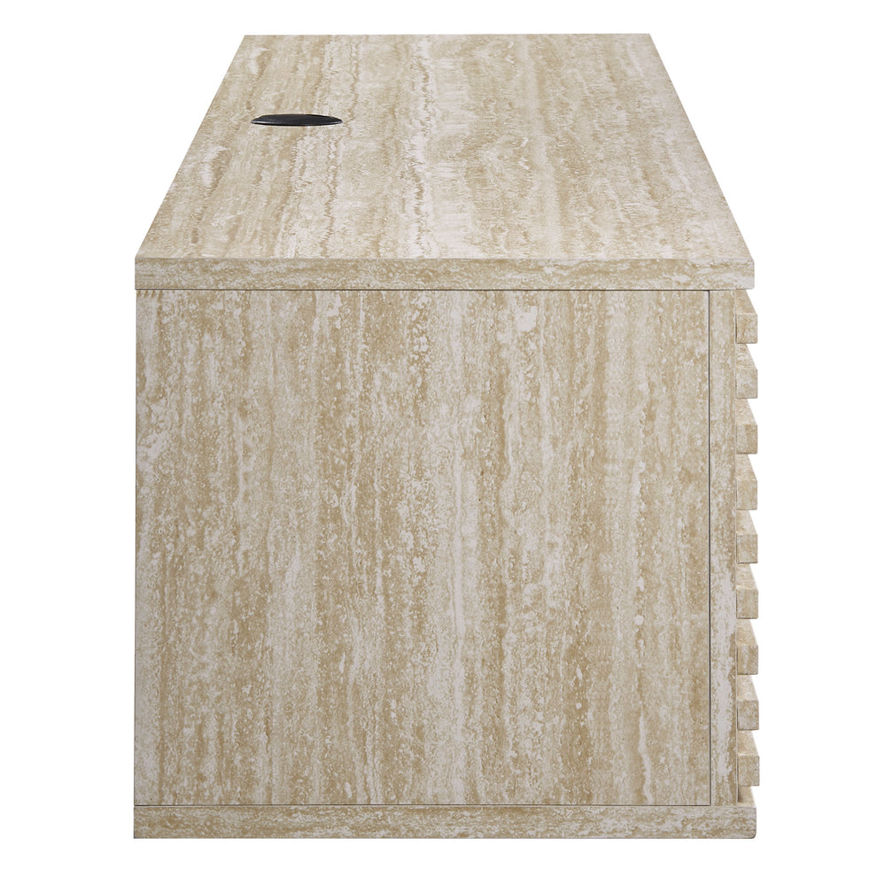 Render 70" Faux Travertine Wall-Mount Media Console TV Stand by Modway | Tv Stands | Modishstore - 4