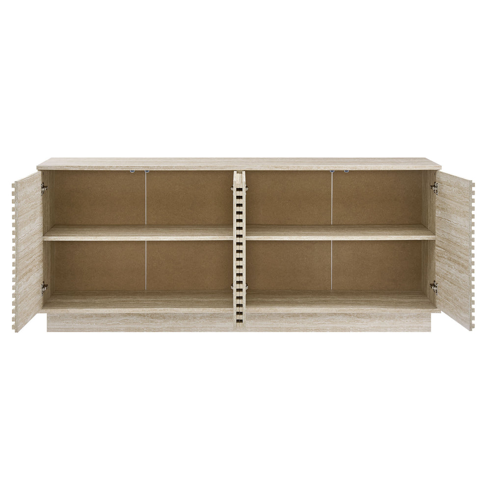 Render 70" Faux Travertine Sideboard Cabinet TV Stand by Modway | Tv Stands | Modishstore - 4