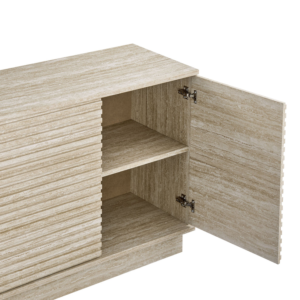 Render 70" Faux Travertine Sideboard Cabinet TV Stand by Modway | Tv Stands | Modishstore - 6