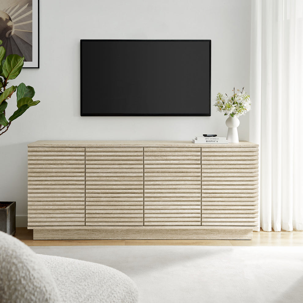 Render 70" Faux Travertine Sideboard Cabinet TV Stand by Modway | Tv Stands | Modishstore - 8