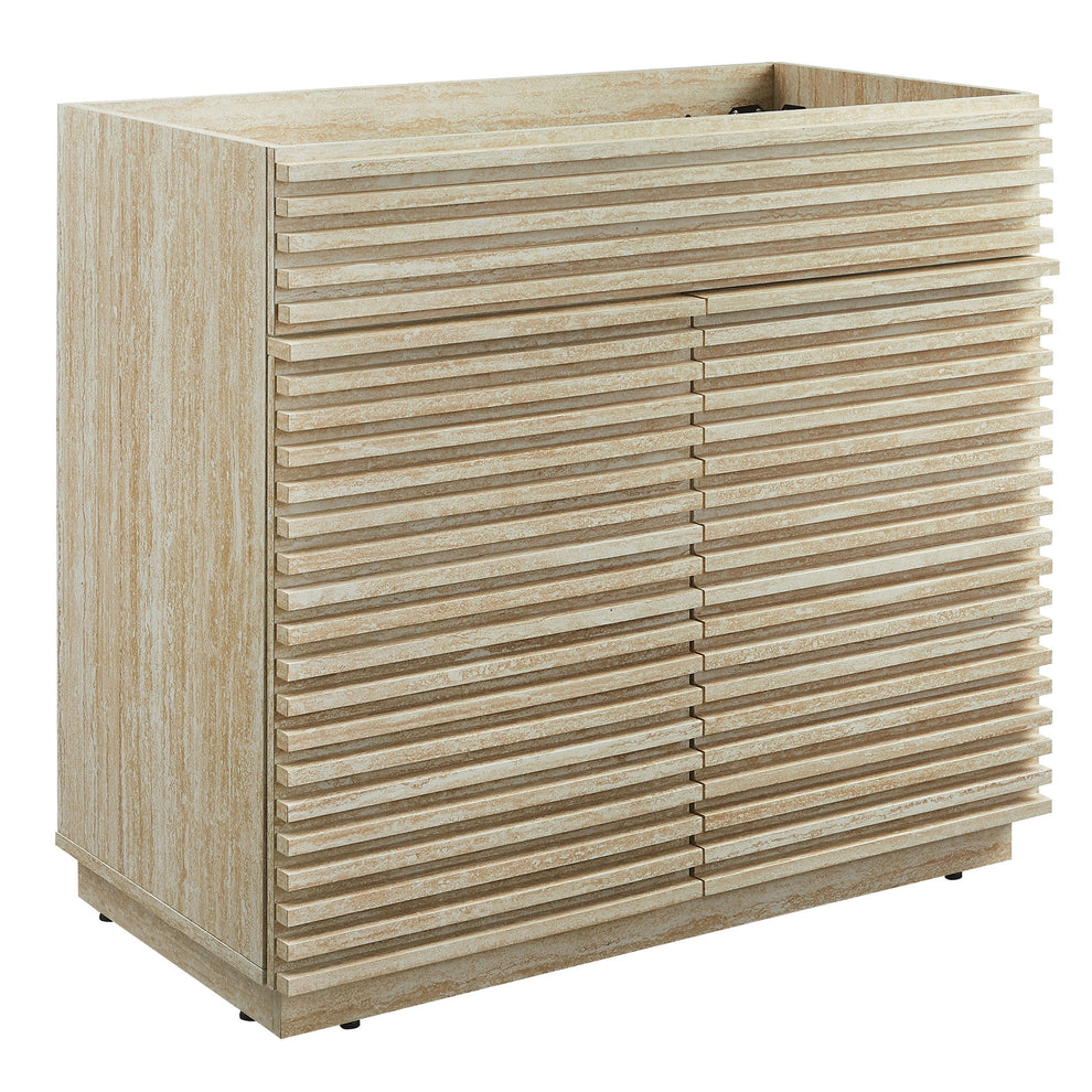 Render 36" Faux Travertine Bathroom Vanity Cabinet (Sink Not Included) by Modway | Bathroom Accessories | Modishstore - 2