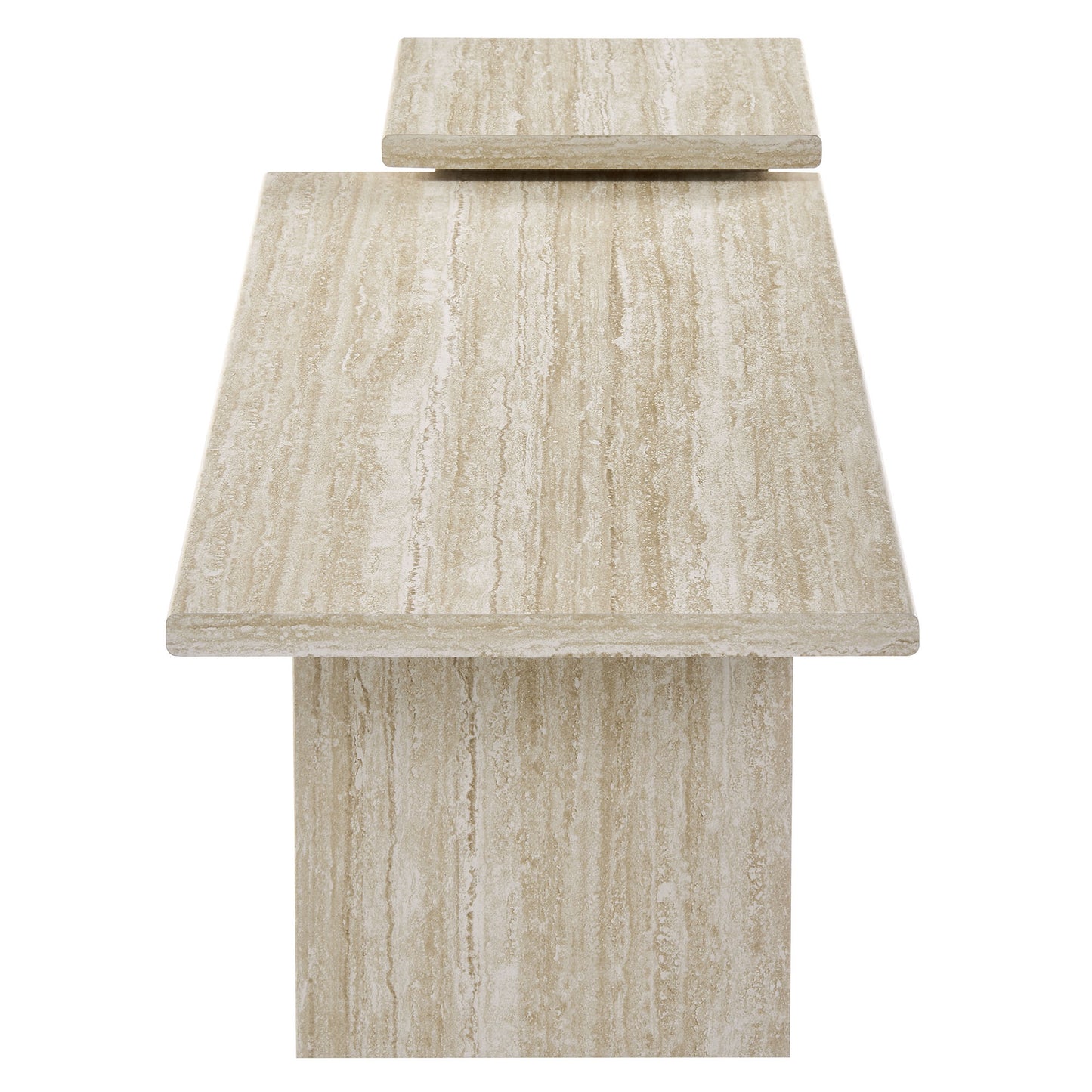 Render Nesting Faux Travertine Coffee Tables Set of 2 by Modway | Coffee Tables | Modishstore - 4