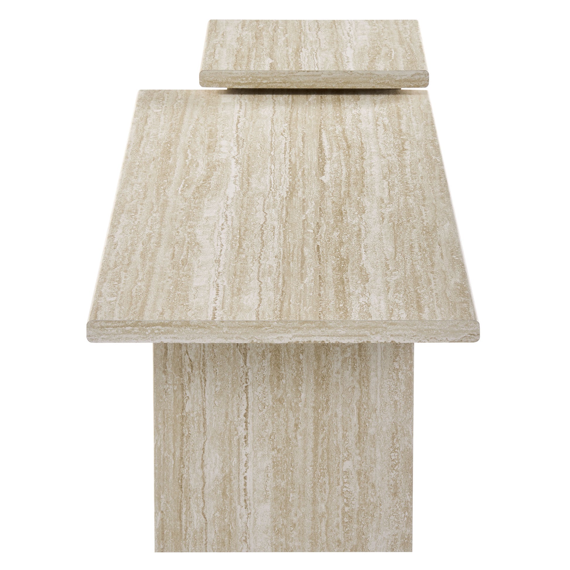 Render Nesting Faux Travertine Coffee Tables Set of 2 by Modway | Coffee Tables | Modishstore - 4