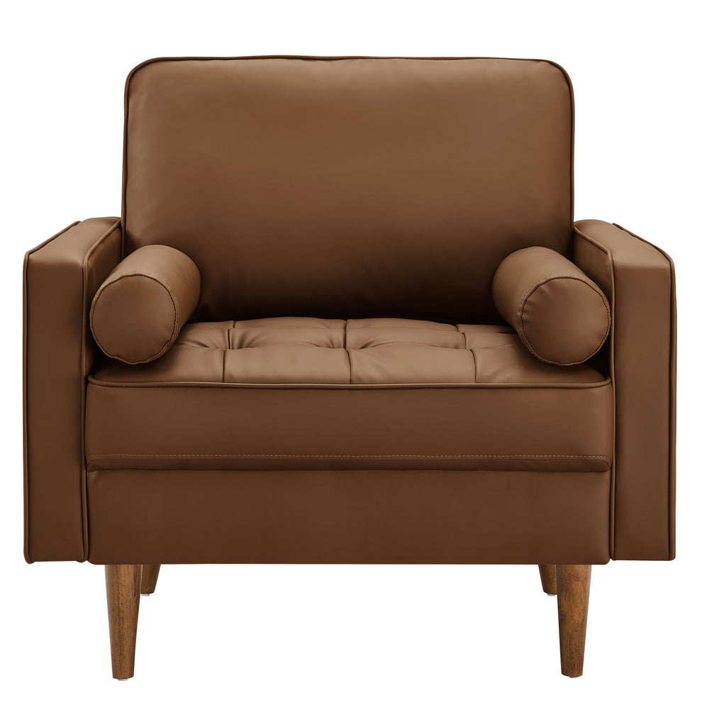 Valour Tufted Vegan Leather Accent Armchair by Modway | Accent Chairs | Modishstore - 5