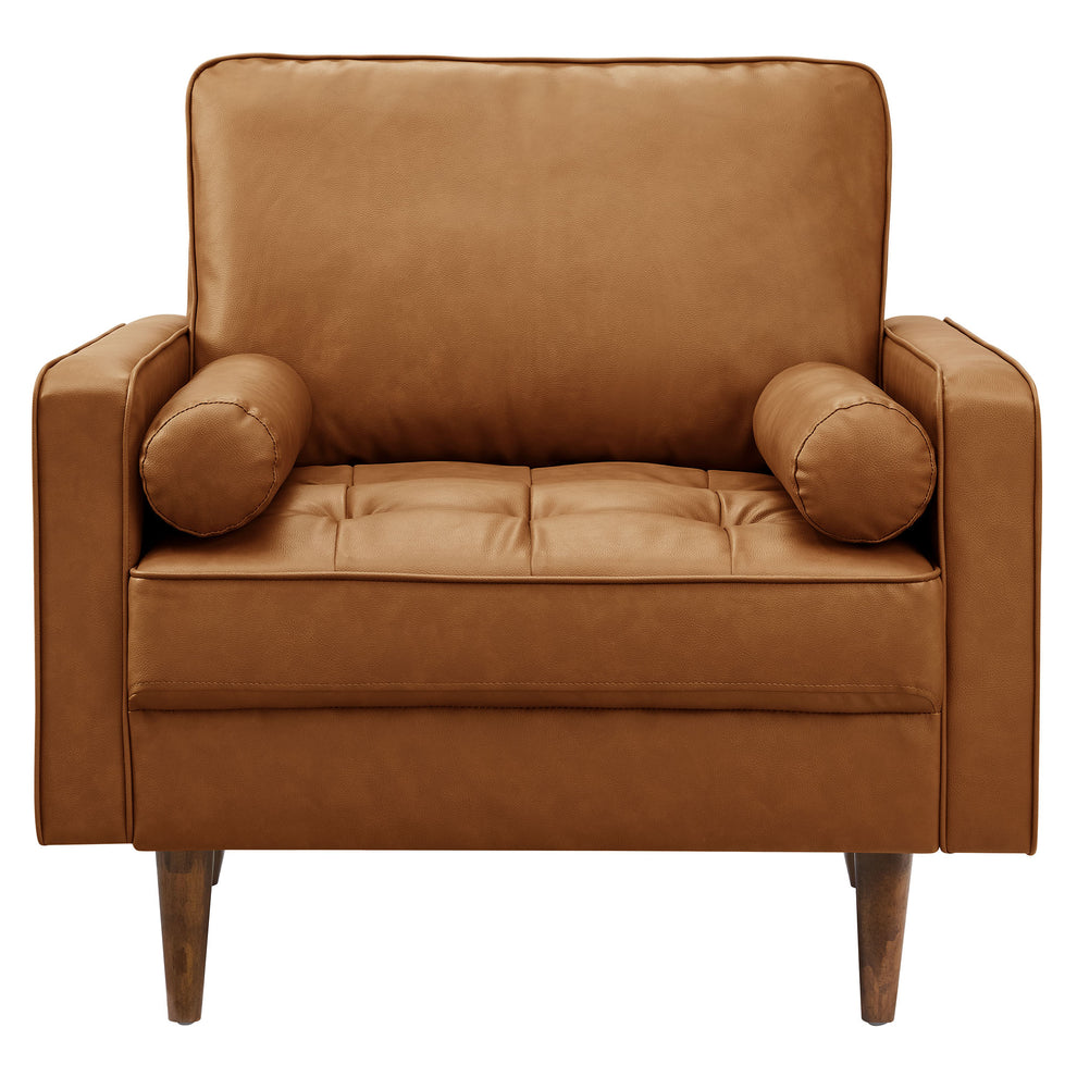 Valour Tufted Vegan Leather Accent Armchair by Modway | Accent Chairs | Modishstore - 13