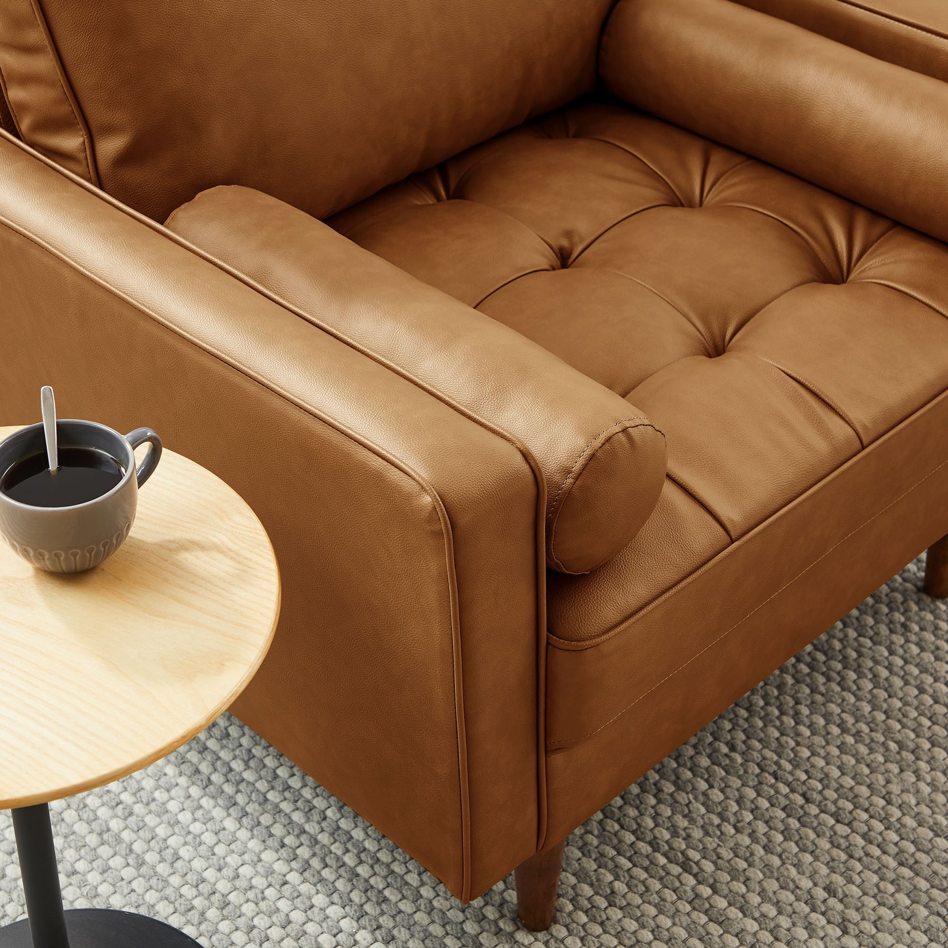 Valour Tufted Vegan Leather Accent Armchair by Modway | Accent Chairs | Modishstore - 15