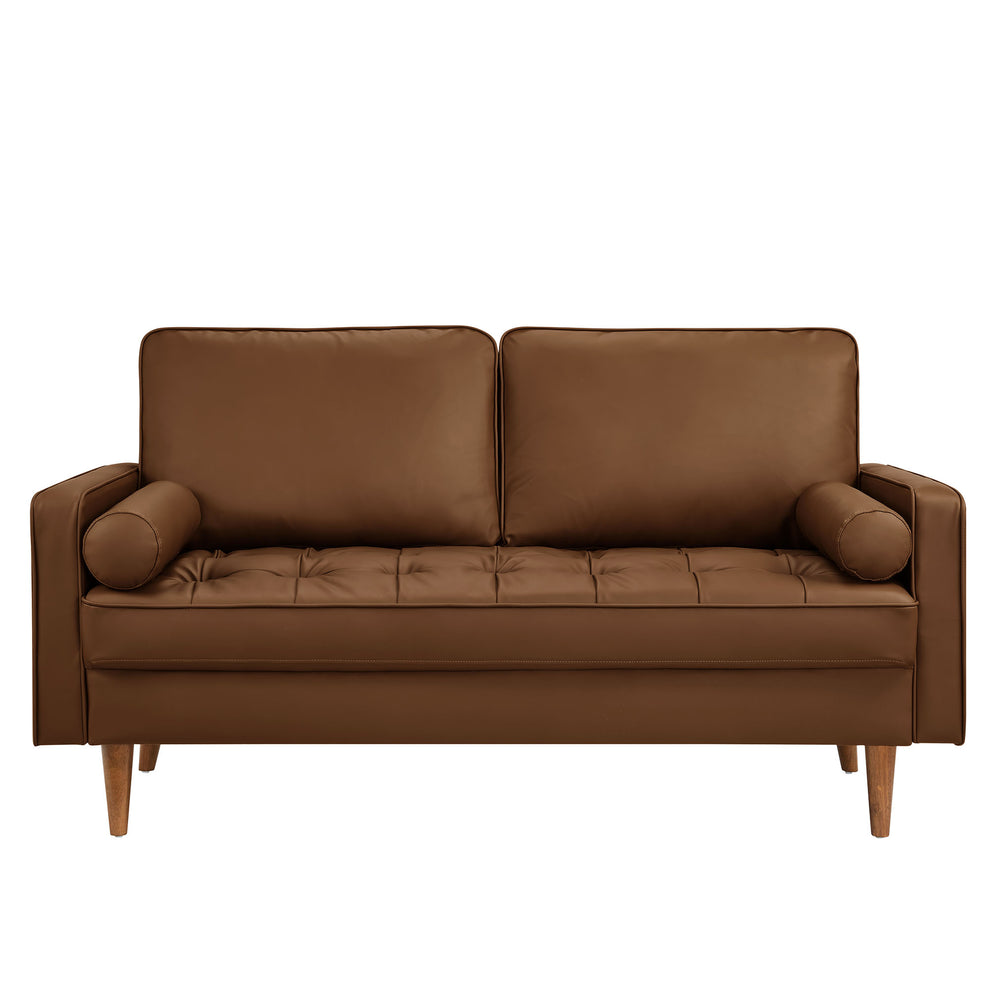 Valour Tufted Vegan Leather Loveseat by Modway | Loveseats | Modishstore - 5