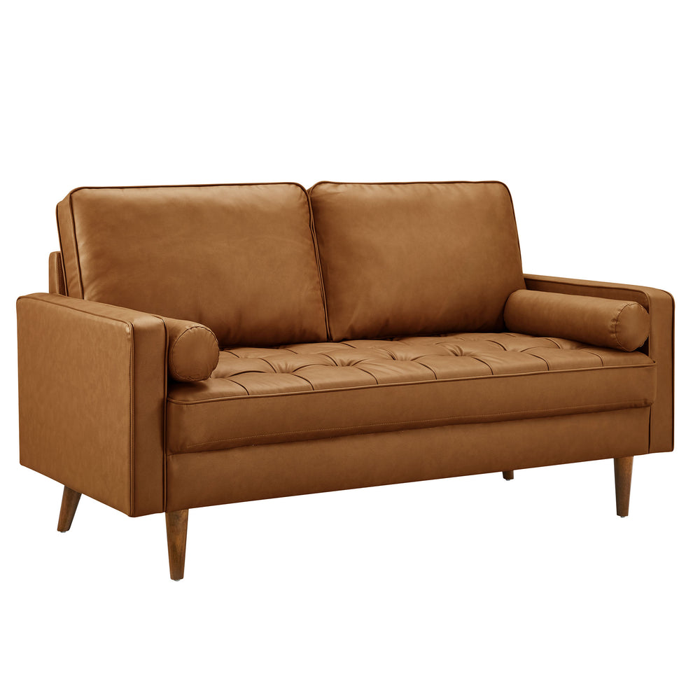 Valour Tufted Vegan Leather Loveseat by Modway | Loveseats | Modishstore - 10
