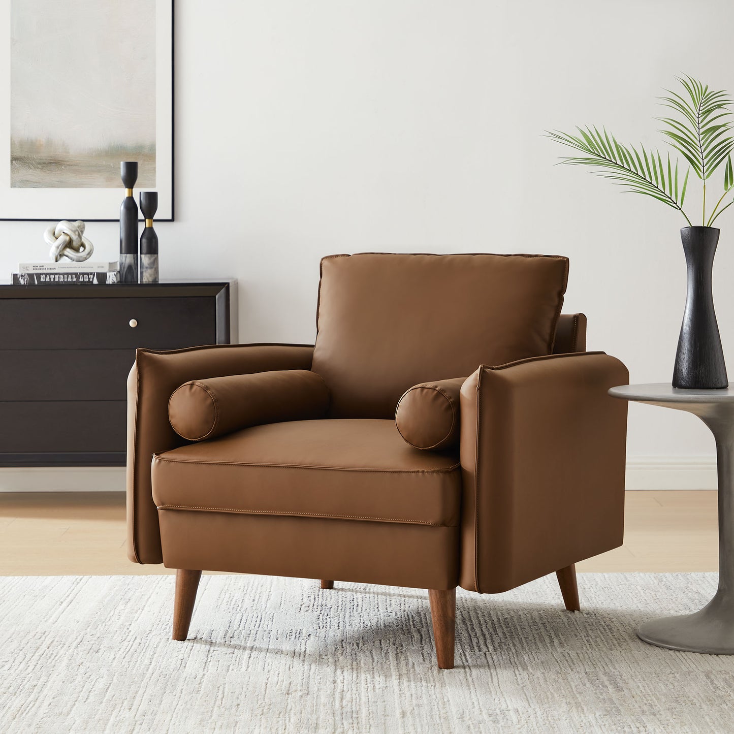 Revive Upholstered Vegan Leather Accent Armchair by Modway | Accent Chairs | Modishstore - 1