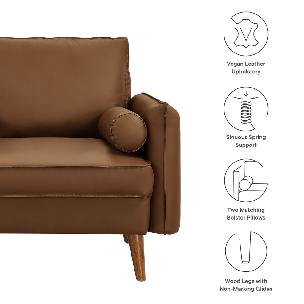 Revive Upholstered Vegan Leather Accent Armchair by Modway | Accent Chairs | Modishstore - 8
