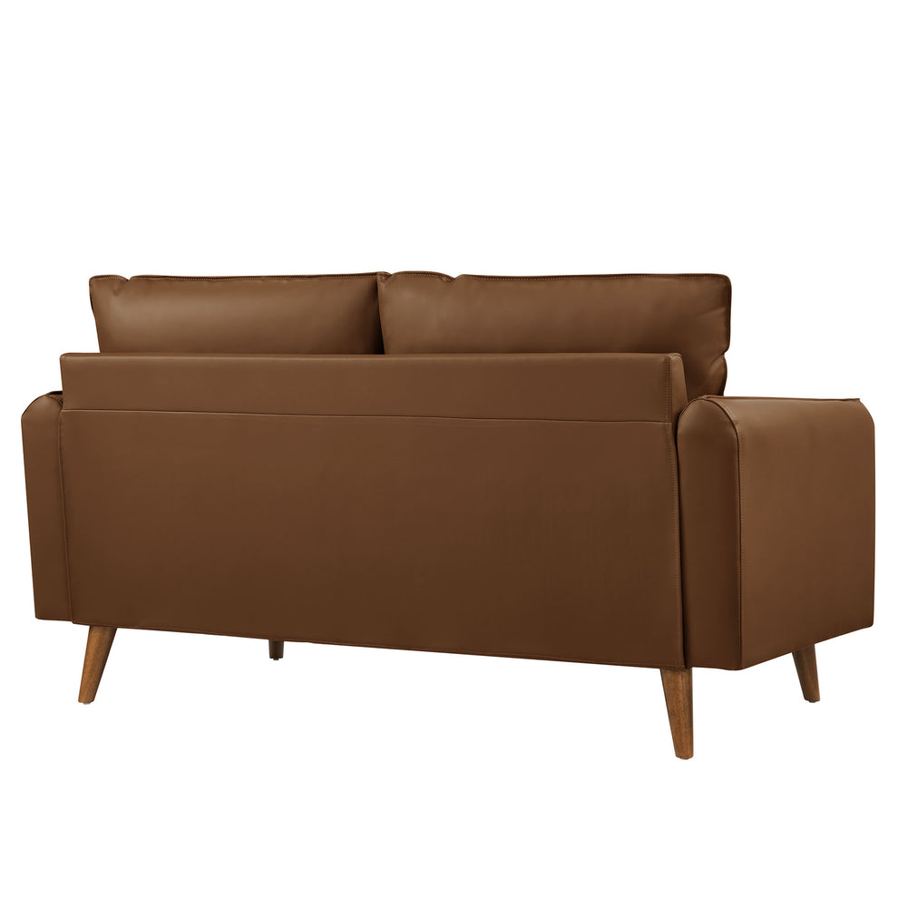 Revive Upholstered Vegan Leather Loveseat by Modway | Loveseats | Modishstore - 4