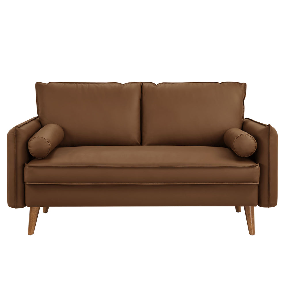 Revive Upholstered Vegan Leather Loveseat by Modway | Loveseats | Modishstore - 5