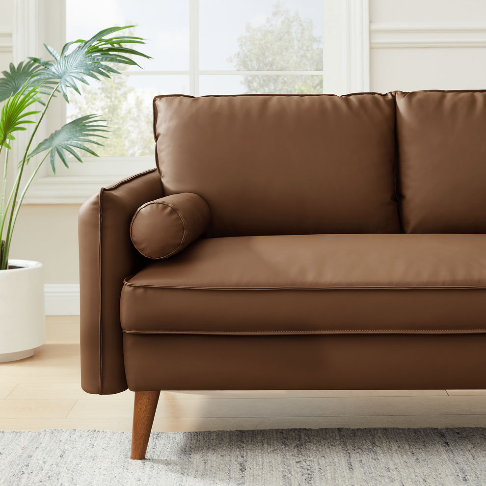 Revive Upholstered Vegan Leather Loveseat by Modway | Loveseats | Modishstore - 7