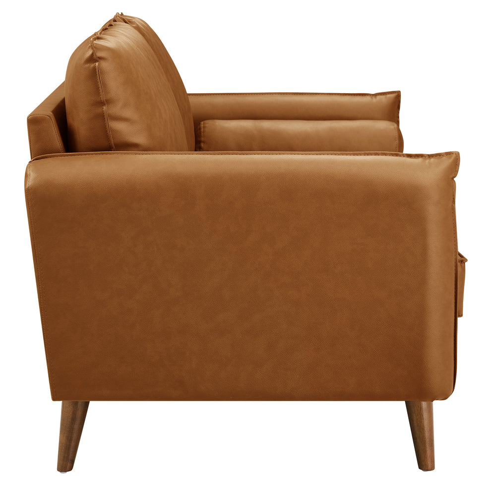 Revive Upholstered Vegan Leather Loveseat by Modway | Loveseats | Modishstore - 11