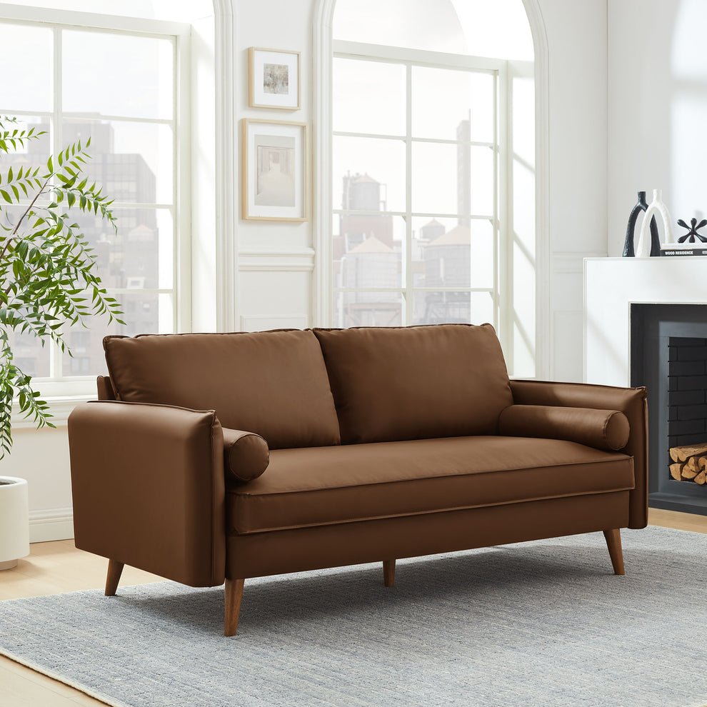 Revive Upholstered Vegan Leather Sofa by Modway | Sofas | Modishstore - 1