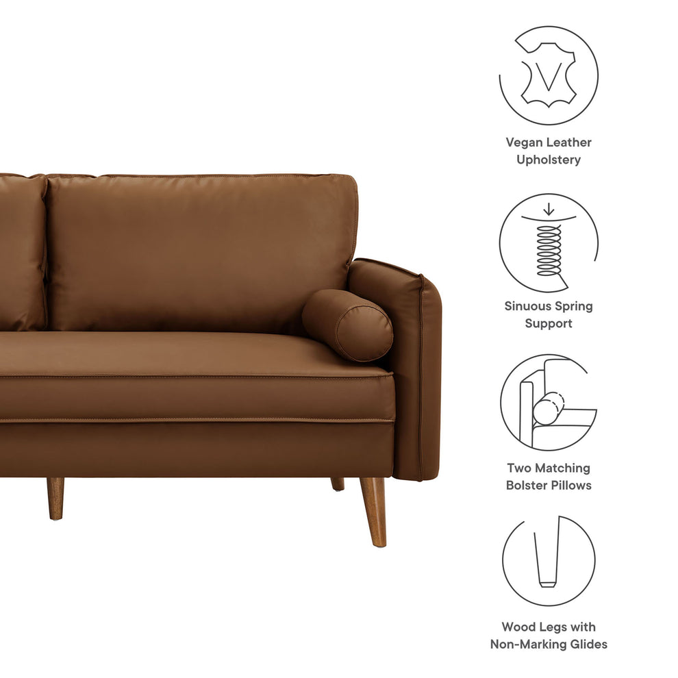 Revive Upholstered Vegan Leather Sofa by Modway | Sofas | Modishstore - 8