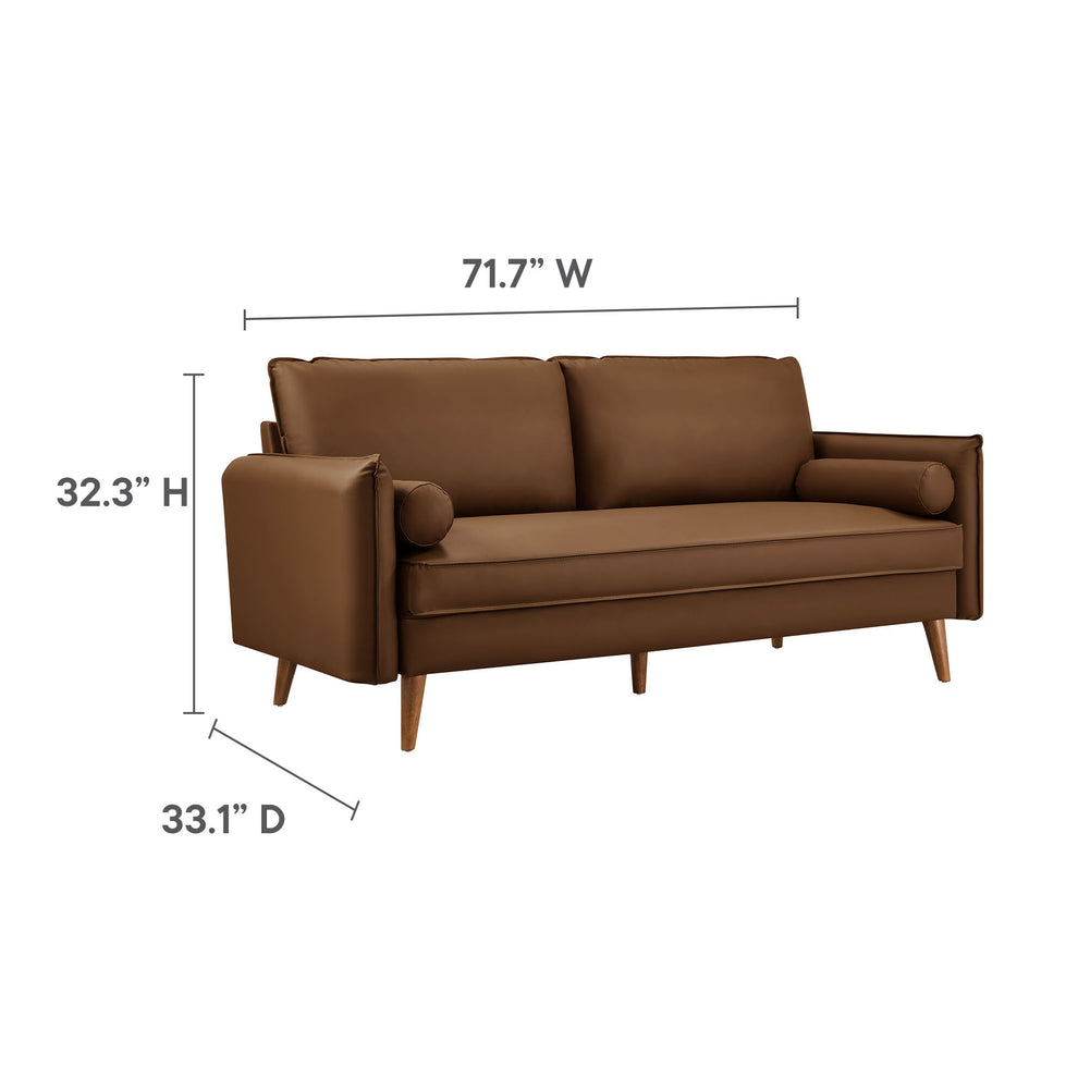 Revive Upholstered Vegan Leather Sofa by Modway | Sofas | Modishstore - 9