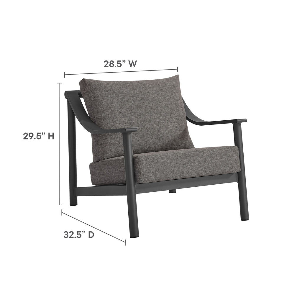 Terrace Outdoor Patio Aluminum Accent Armchair by Modway | Armchairs | Modishstore - 9