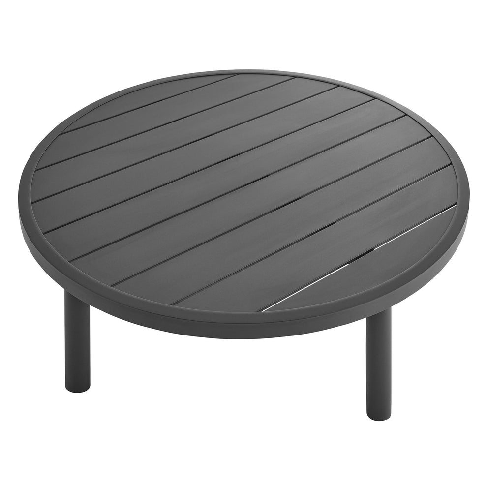 Terrace 35" Outdoor Patio Aluminum Round Coffee Table by Modway | Coffee Tables | Modishstore - 3