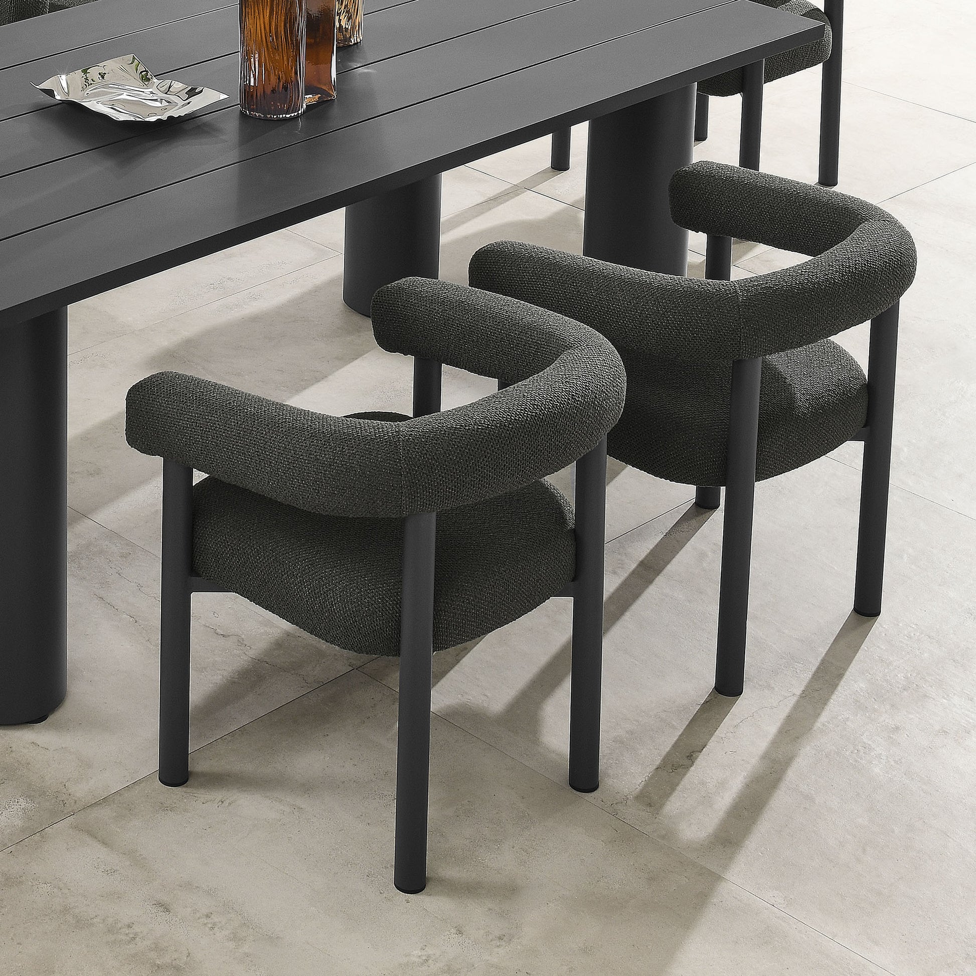 Nautica Outdoor Patio Aluminum Dining Armchairs Set of 2 by Modway | Armchairs | Modishstore - 1