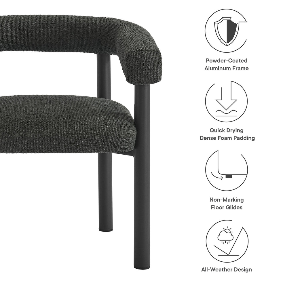 Nautica Outdoor Patio Aluminum Dining Armchairs Set of 2 by Modway | Armchairs | Modishstore - 9
