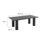Nautica Outdoor Patio 87" Rectangular Aluminum Dining Table by Modway | Dining Tables | Modishstore - 9