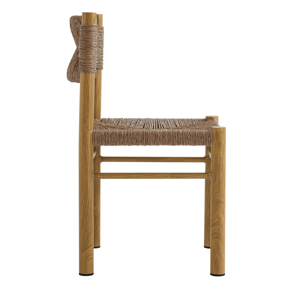 Parkland Outdoor Patio Rattan and Aluminum Dining Side Chairs Set of 2 by Modway | Side Chairs | Modishstore - 4