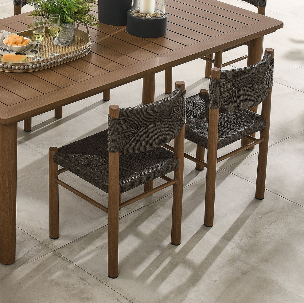 Parkland Outdoor Patio Rattan and Aluminum Dining Side Chairs Set of 2 by Modway | Side Chairs | Modishstore - 13