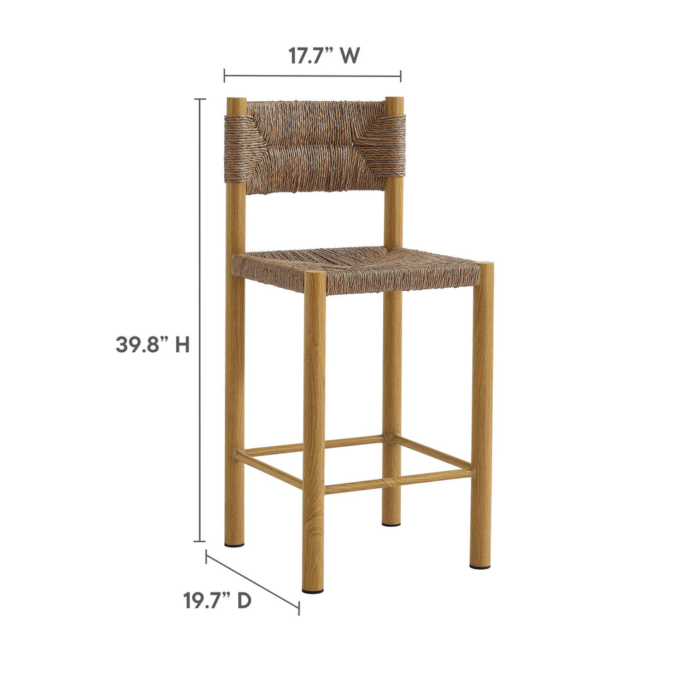 Parkland Outdoor Patio Rattan and Aluminum Counter Stools Set of 2 by Modway | Counter Stools | Modishstore - 10