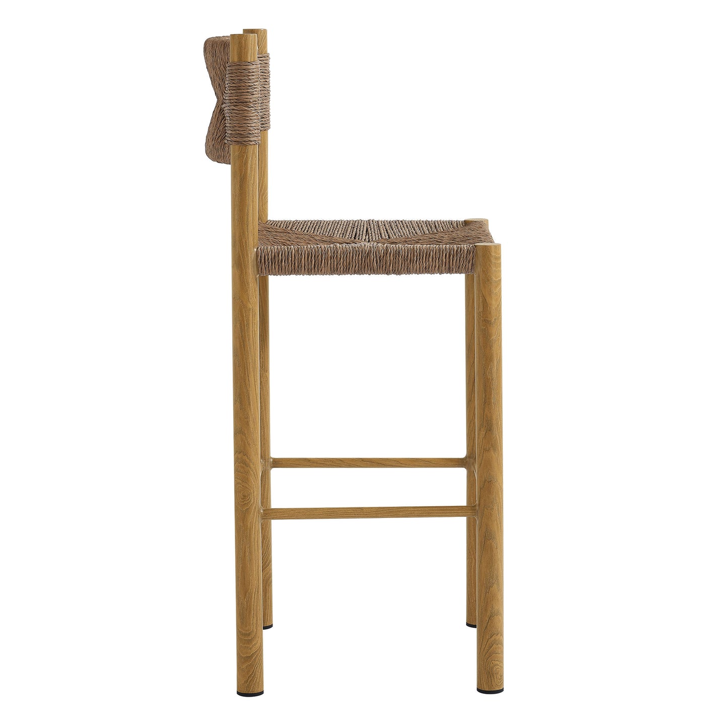 Parkland Outdoor Patio Rattan and Aluminum Bar Stools Set of 2 by Modway | Bar Stools | Modishstore - 3