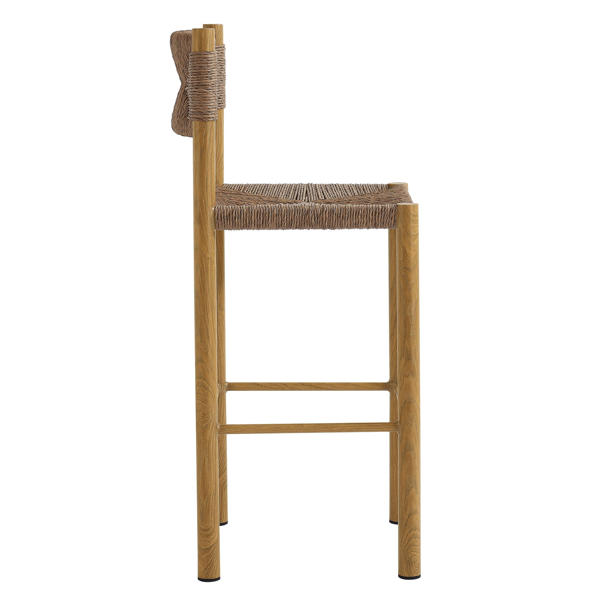 Parkland Outdoor Patio Rattan and Aluminum Bar Stools Set of 2 by Modway | Bar Stools | Modishstore - 3