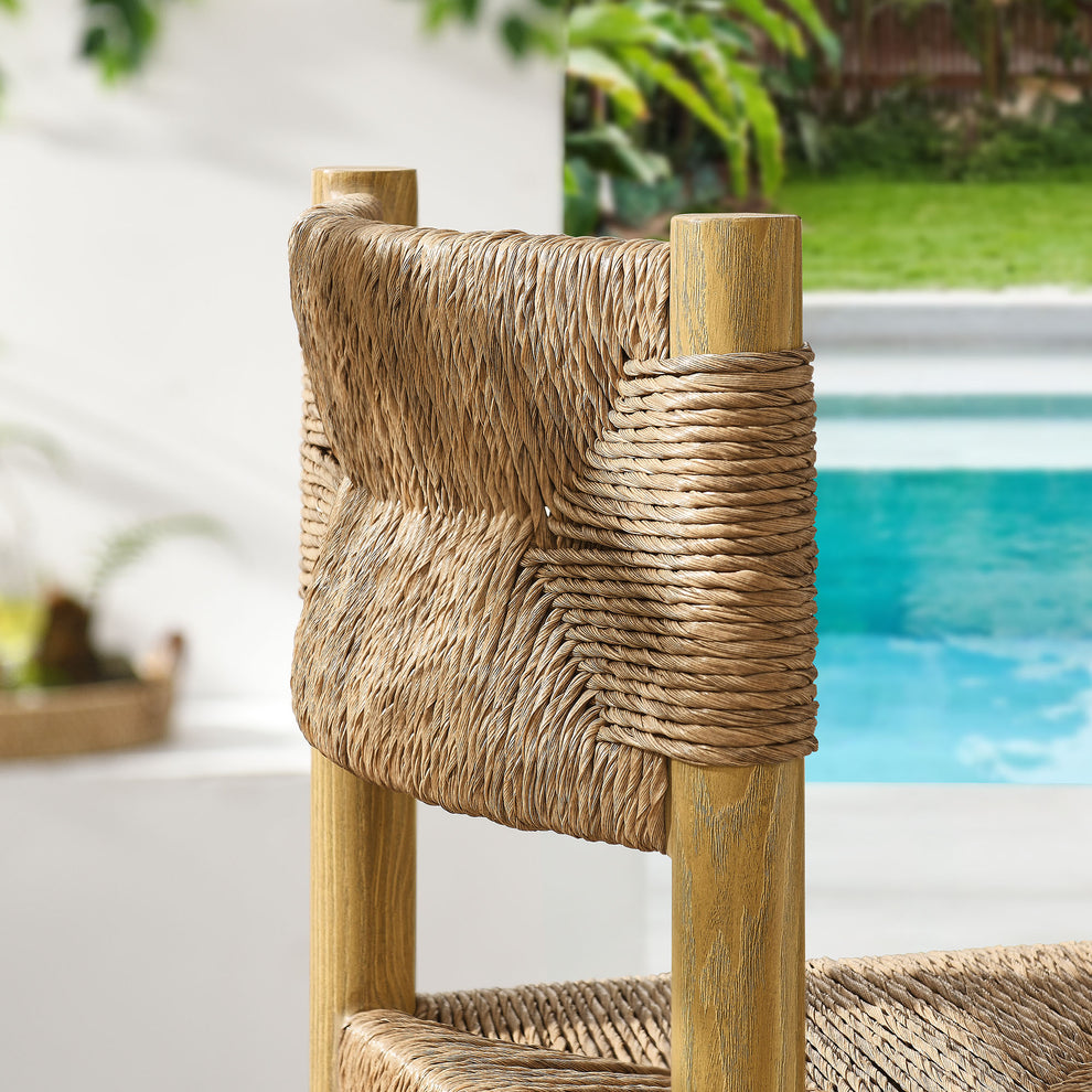 Parkland Outdoor Patio Rattan and Aluminum Bar Stools Set of 2 by Modway | Bar Stools | Modishstore - 7