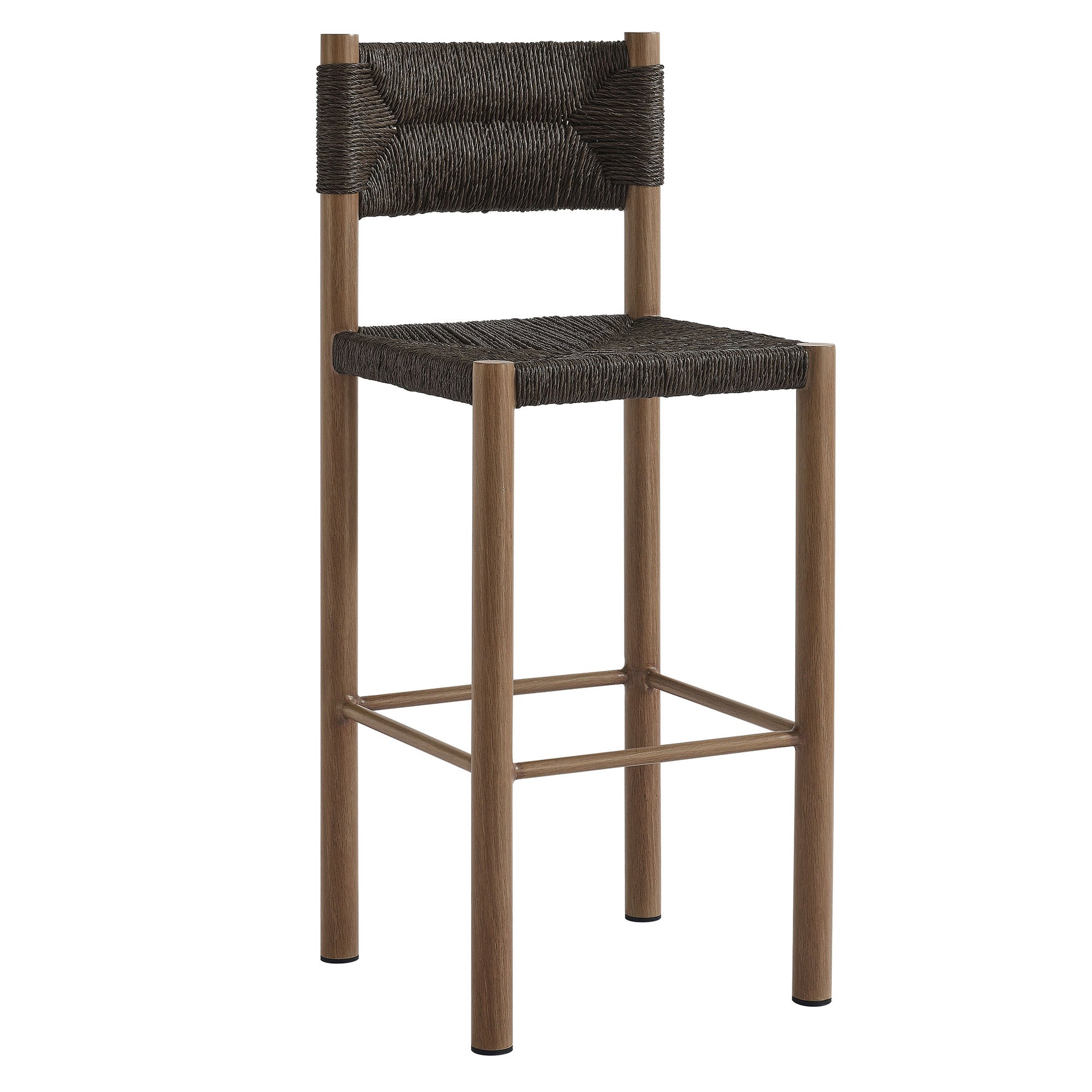 Parkland Outdoor Patio Rattan and Aluminum Bar Stools Set of 2 by Modway | Bar Stools | Modishstore - 11