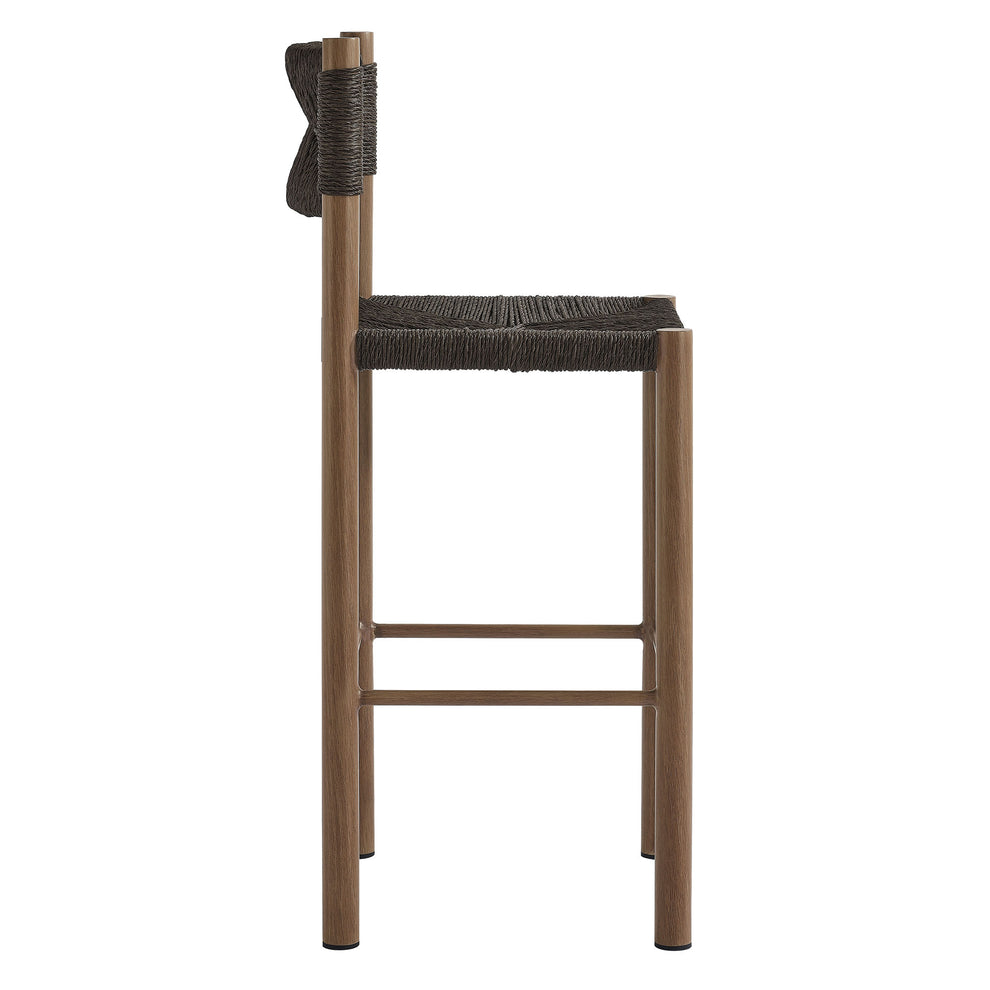 Parkland Outdoor Patio Rattan and Aluminum Bar Stools Set of 2 by Modway | Bar Stools | Modishstore - 14