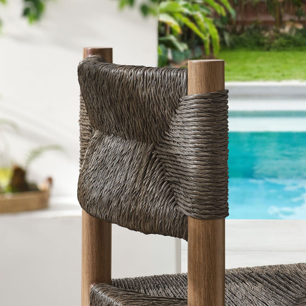 Parkland Outdoor Patio Rattan and Aluminum Bar Stools Set of 2 by Modway | Bar Stools | Modishstore - 18