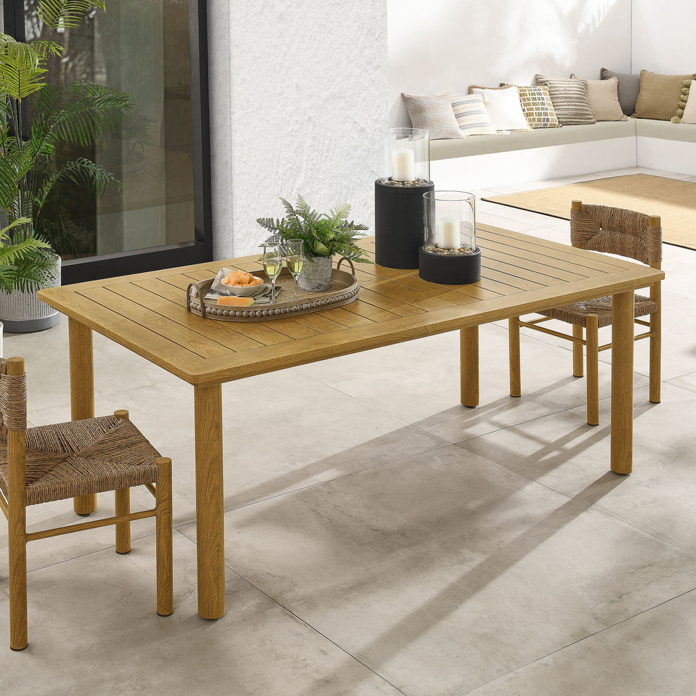 Parkland 76" Outdoor Patio Aluminum Dining Table by Modway | Dining Tables | Modishstore - 1
