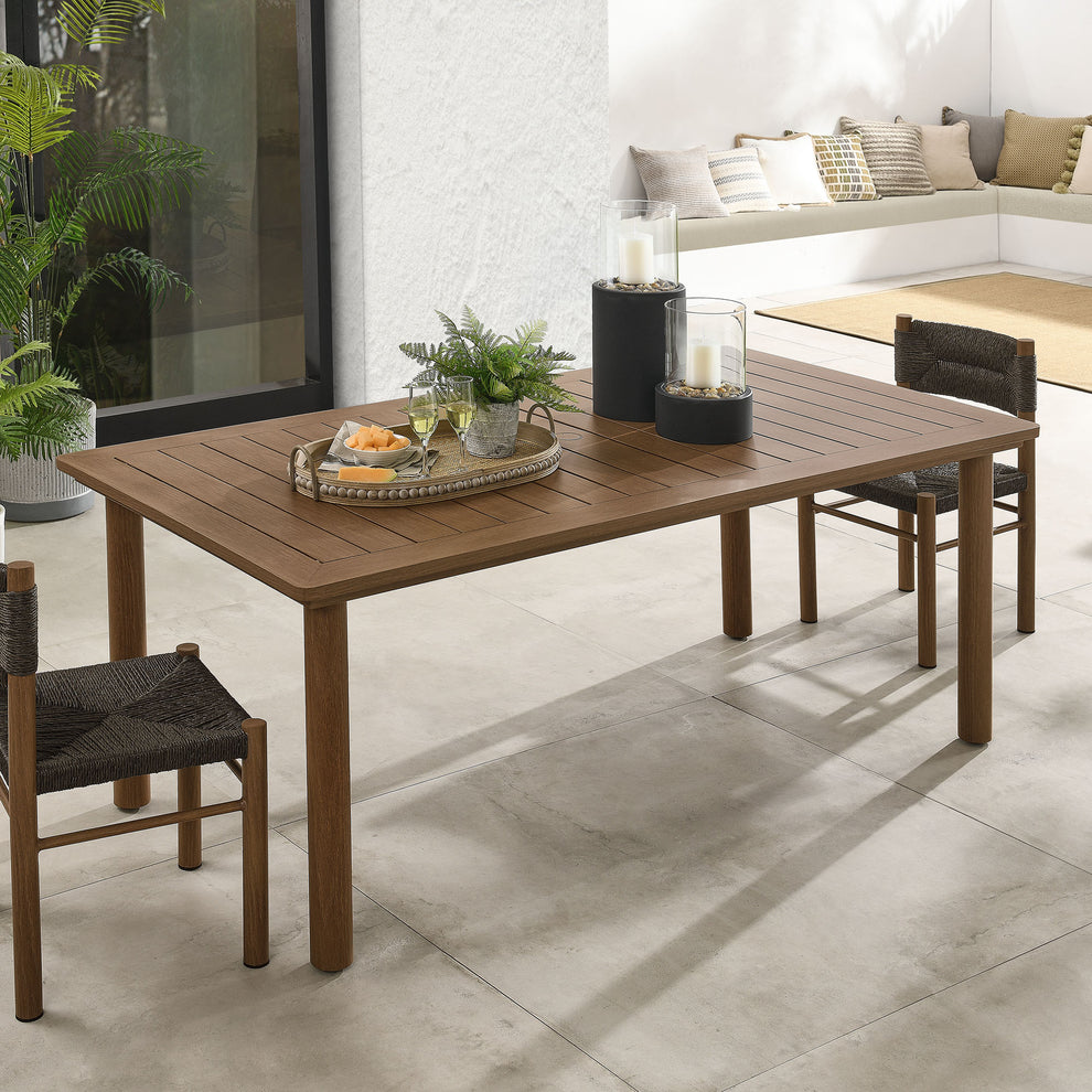 Parkland 76" Outdoor Patio Aluminum Dining Table by Modway | Dining Tables | Modishstore - 16