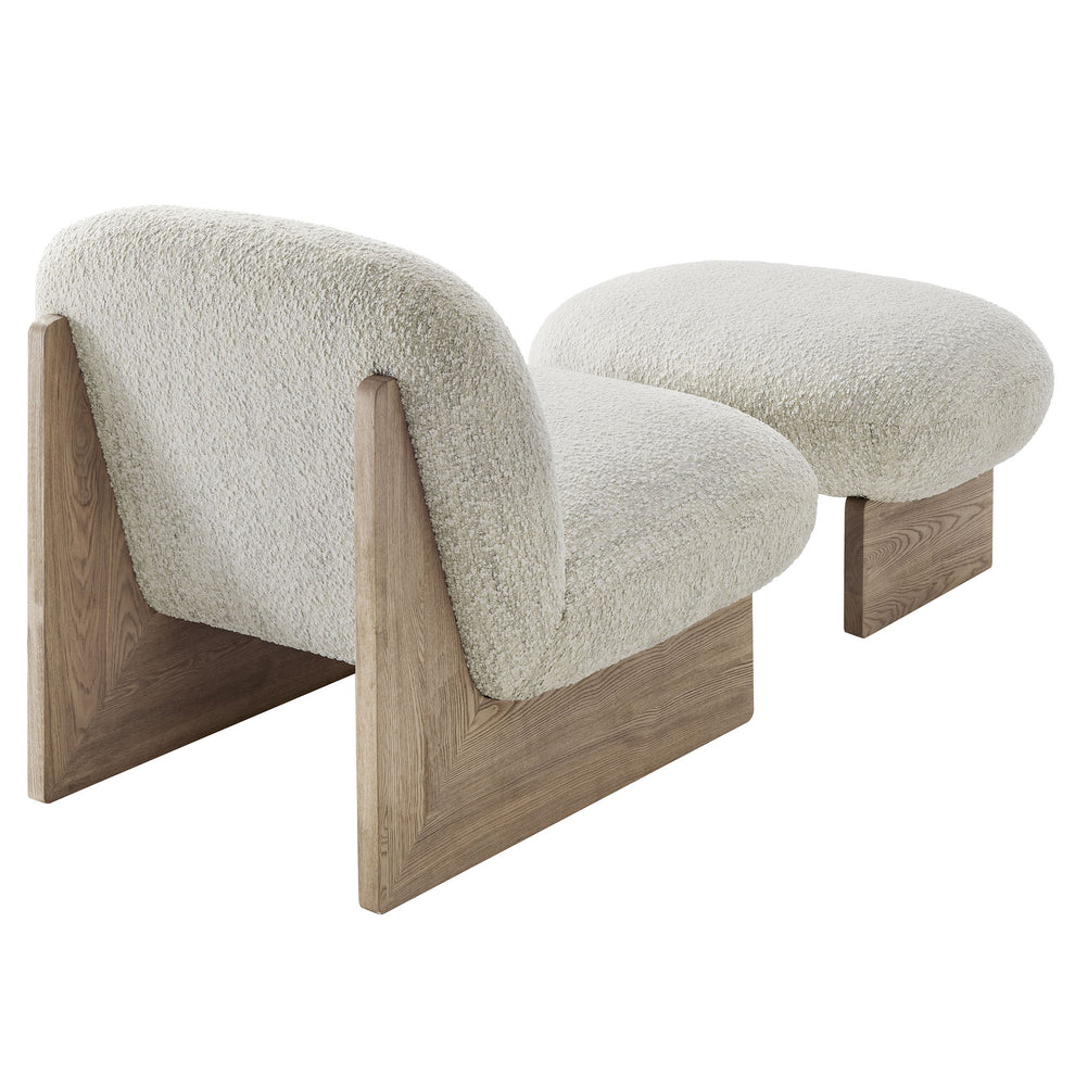 Loyal Boucle Fabric Accent Chair and Ottoman Set by Modway | Accent Chairs | Modishstore - 4