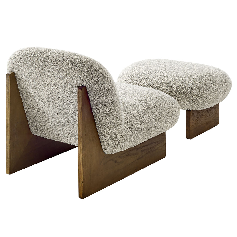 Loyal Boucle Fabric Accent Chair and Ottoman Set by Modway | Accent Chairs | Modishstore - 13