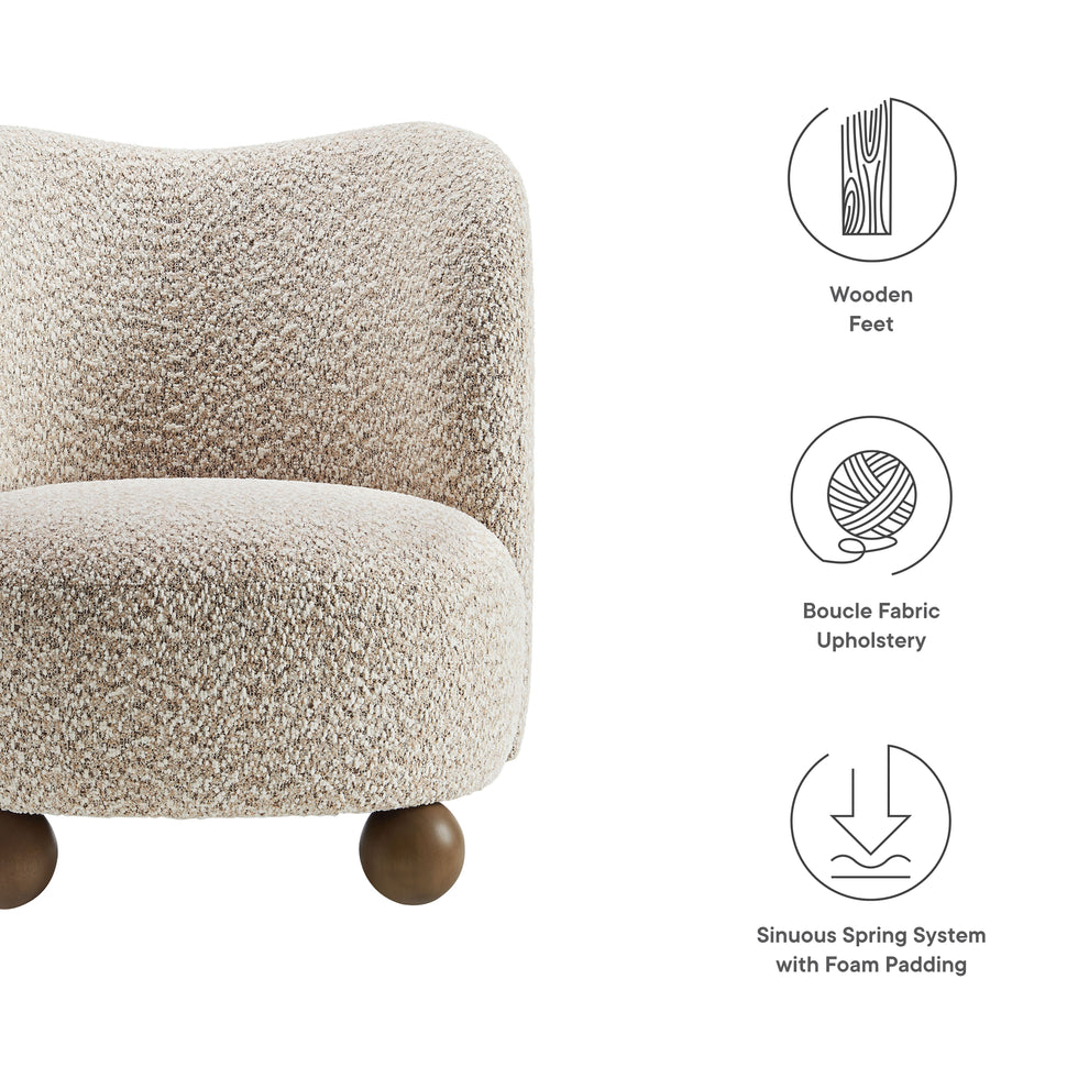Monroe Boucle Fabric Accent Chair by Modway | Accent Chairs | Modishstore - 8
