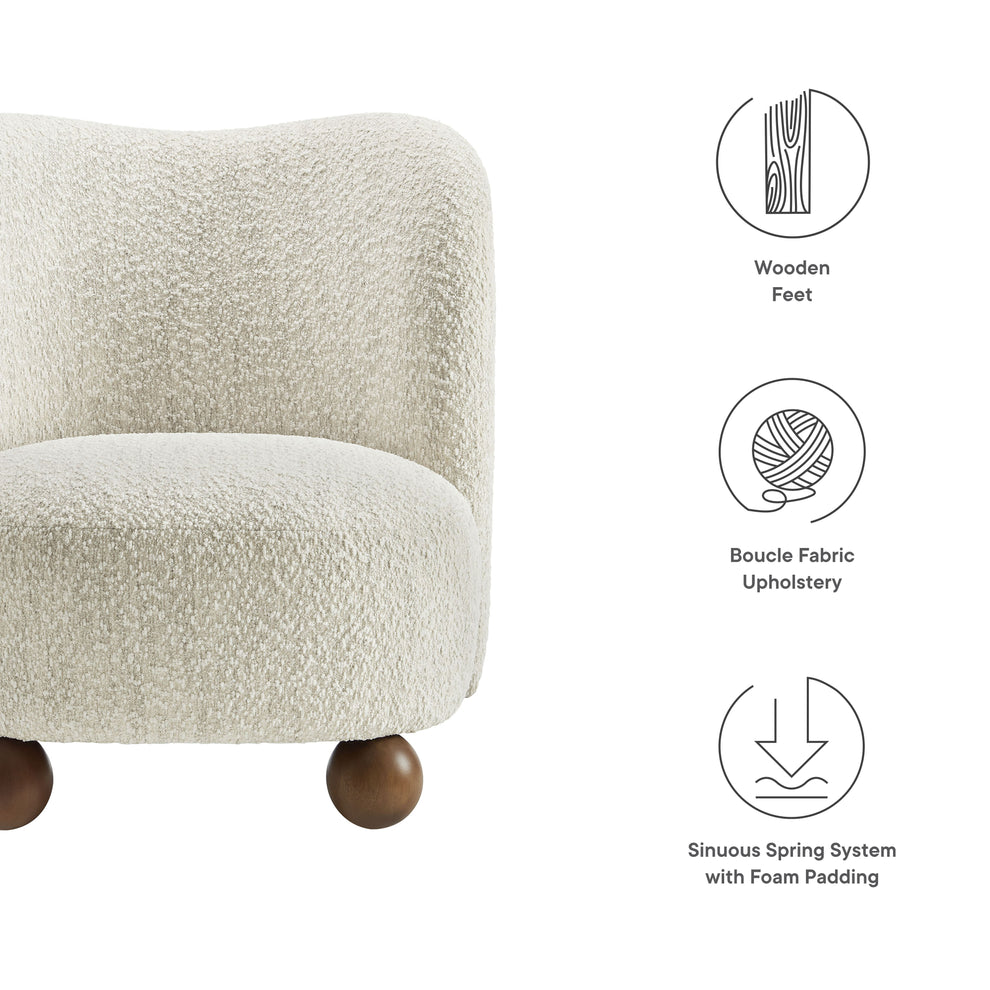 Monroe Boucle Fabric Accent Chair by Modway | Accent Chairs | Modishstore - 17