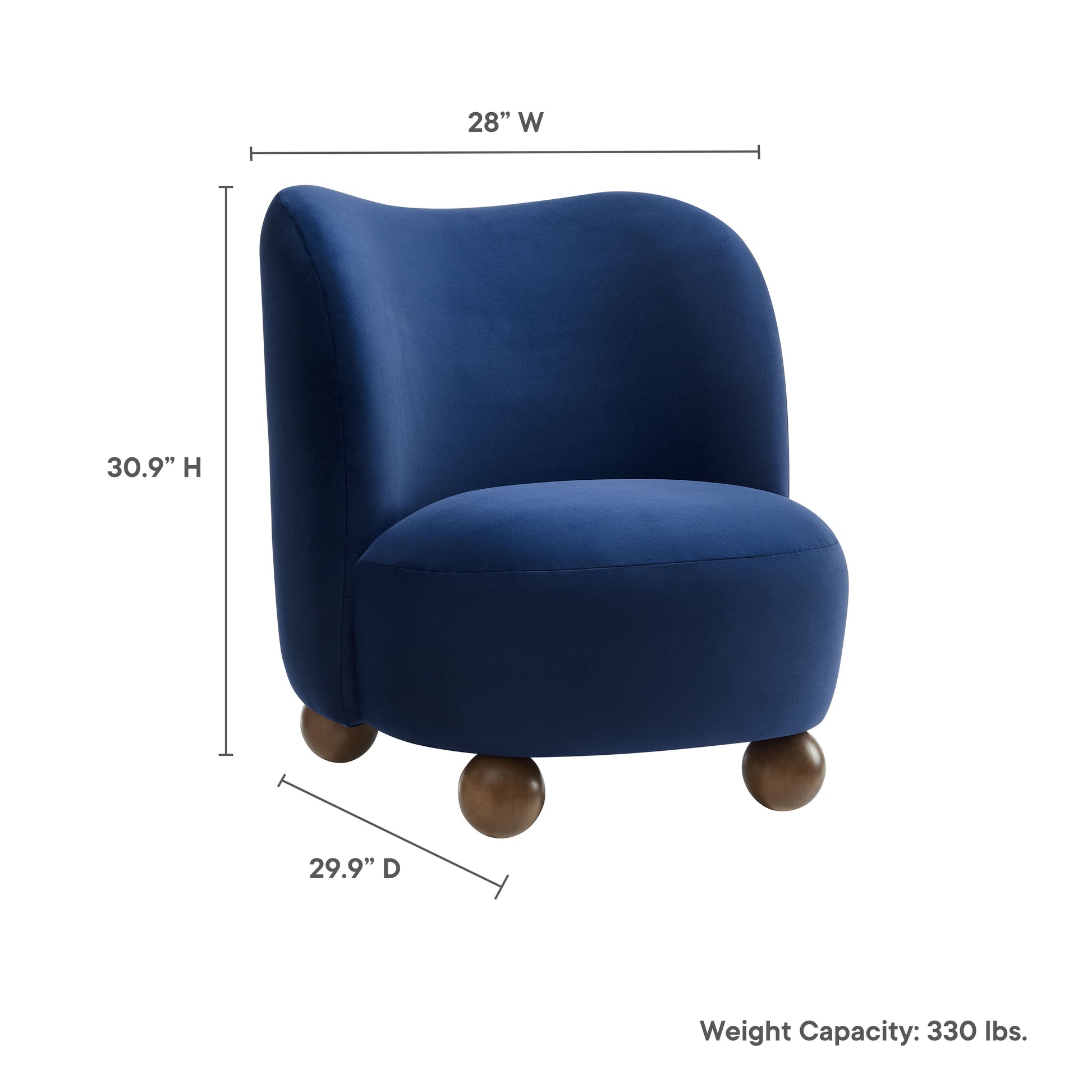 Monroe Performance Velvet Accent Chair by Modway | Accent Chairs | Modishstore - 9