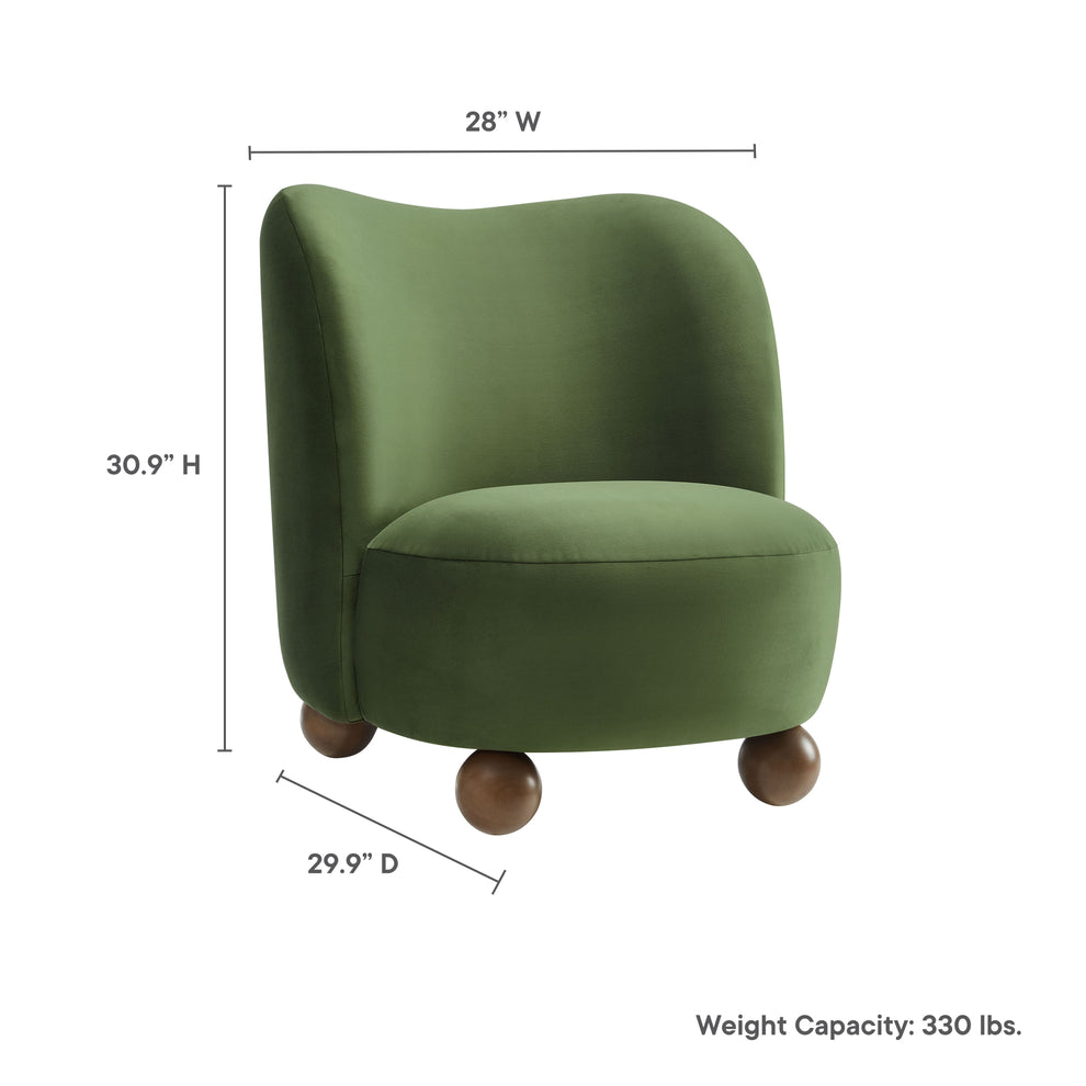 Monroe Performance Velvet Accent Chair by Modway | Accent Chairs | Modishstore - 18