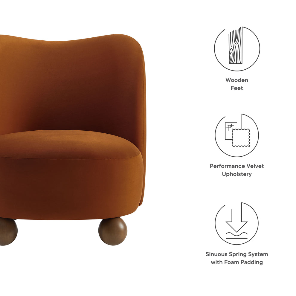 Monroe Performance Velvet Accent Chair by Modway | Accent Chairs | Modishstore - 26