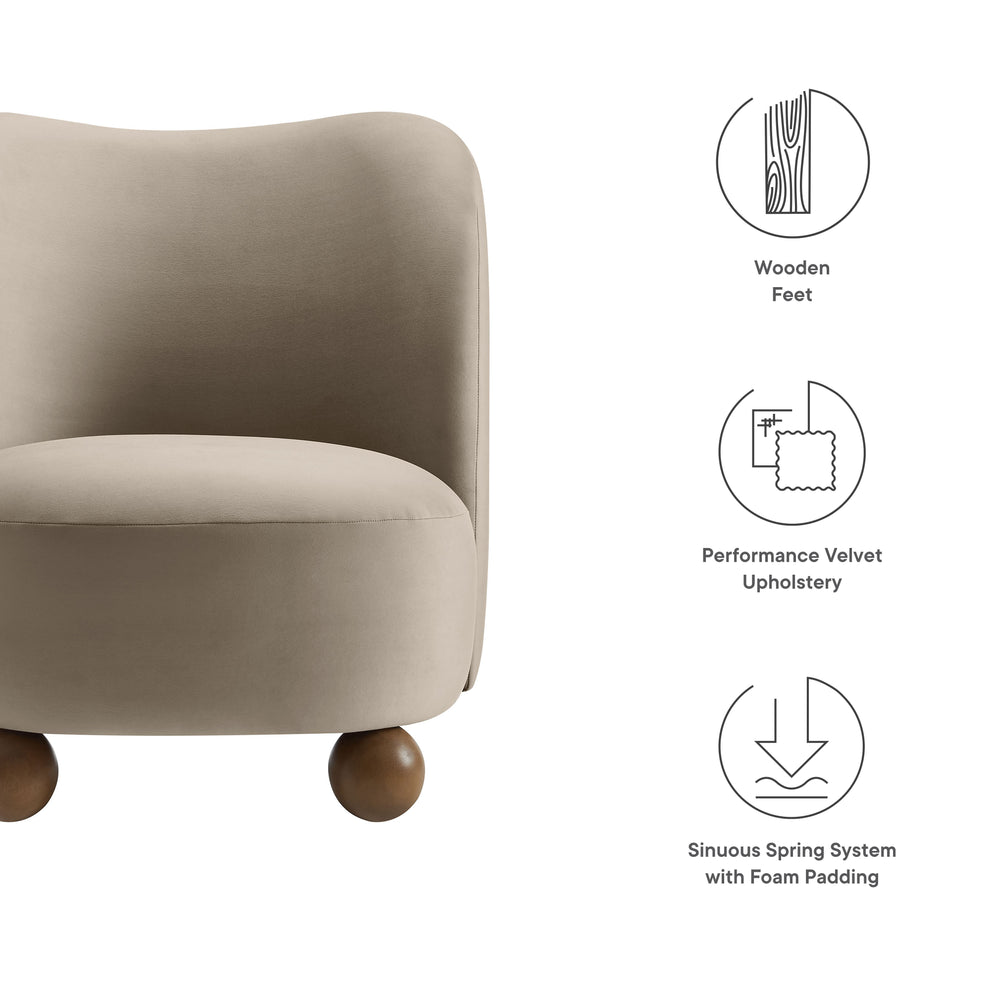 Monroe Performance Velvet Accent Chair by Modway | Accent Chairs | Modishstore - 35